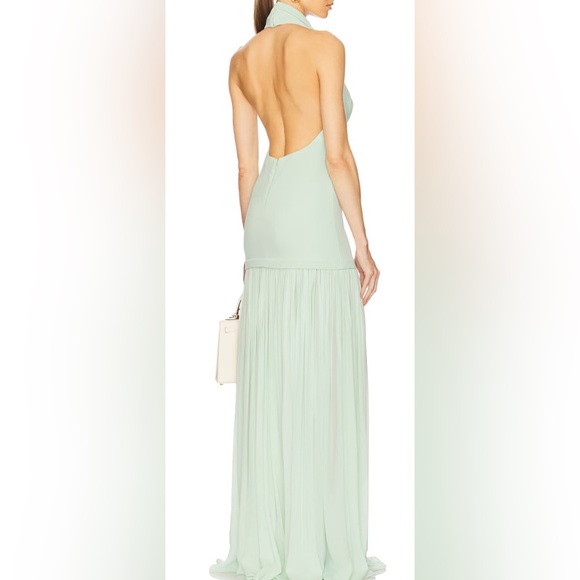 Elegant Mint Green Halter Dress. Never worn with tags - Picture 3 of 4